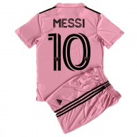 Dětský fotbalový dres Inter Miami Lionel Messi #10 2023-24 Domácí Krátký Rukáv (+ trenýrky)